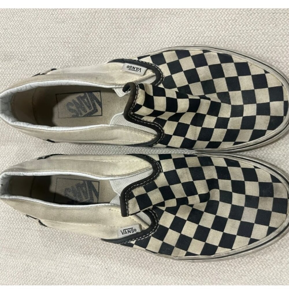 Vans Checkered Slip Ons Size 7.5 Womens